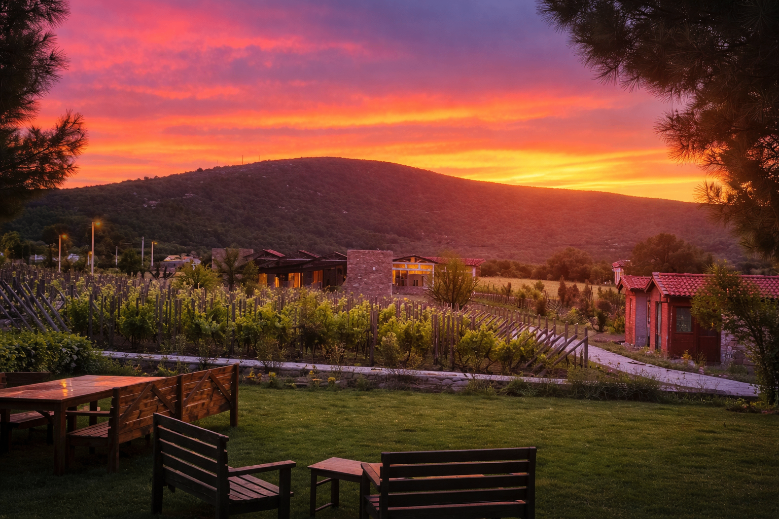 Sunset Table Setting — ION Village, Urla